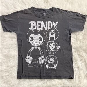 Bendy Kids Graphic T-Shirt - Gray